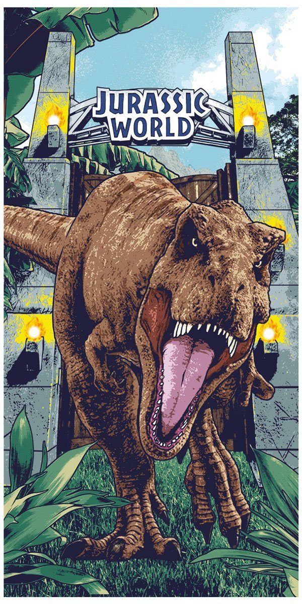 Jerry Fabrics Badetuch Jurassic World, Frottee (1-St)
