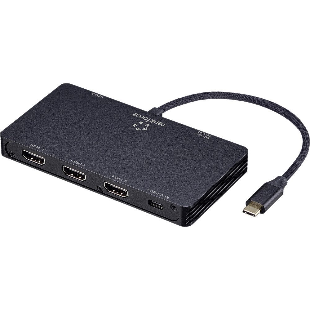 Renkforce Laptop-Dockingstation Renkforce USB-C® Dockingstation RF-USBHA-550 Passend für Marke Dockin