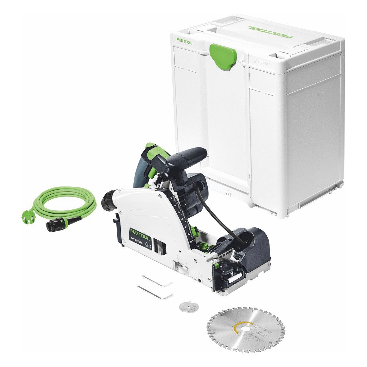 FESTOOL Tauchsäge TSV 60 KEBQ-Plus Vorritzer Tauchsäge 1500 Watt 168 mm (576730)