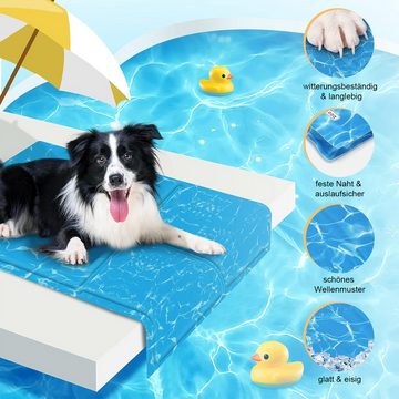 Novzep Hundematte Kühlmatte für Hunde und Katzen, 20 x 35 Zoll, faltbares, selbstkühlendes Pad, ungiftiges Gel-Kühlpad ideal für alle Haustiere