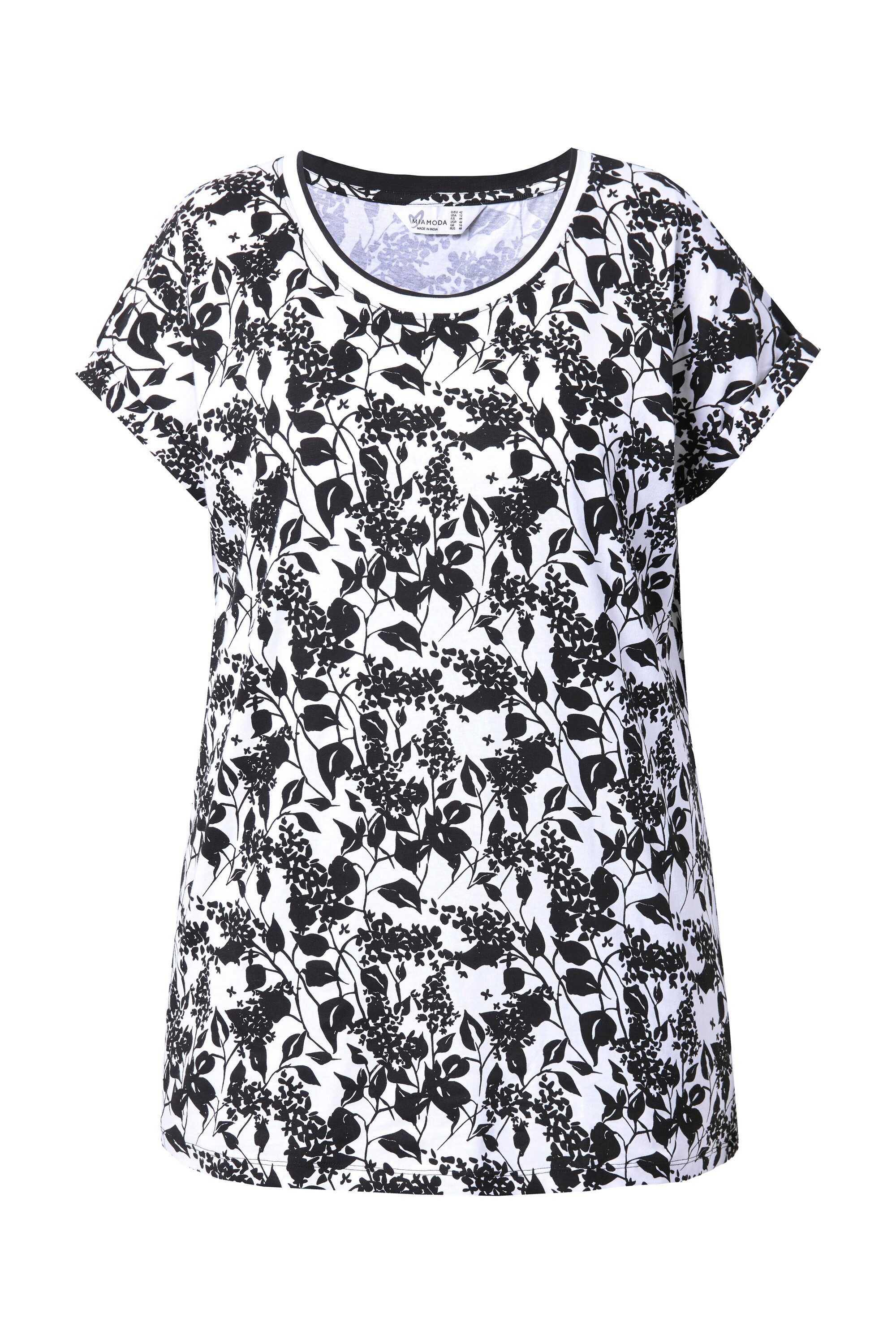 MIAMODA T-Shirt T-Shirt oversized Blümchen Halbarm günstig online kaufen