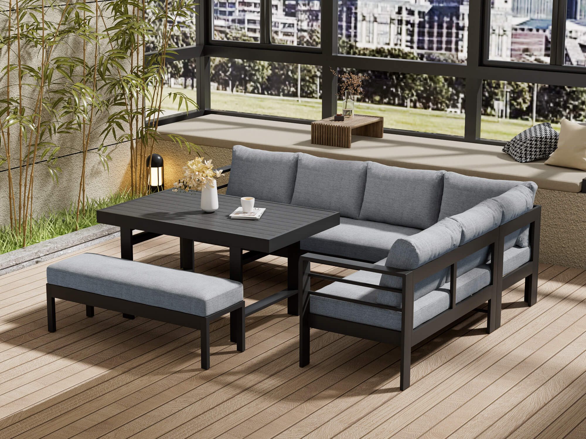 MeXo Gartenlounge-Set XXL Lounge Gartenmöbelset aus günstig online kaufen