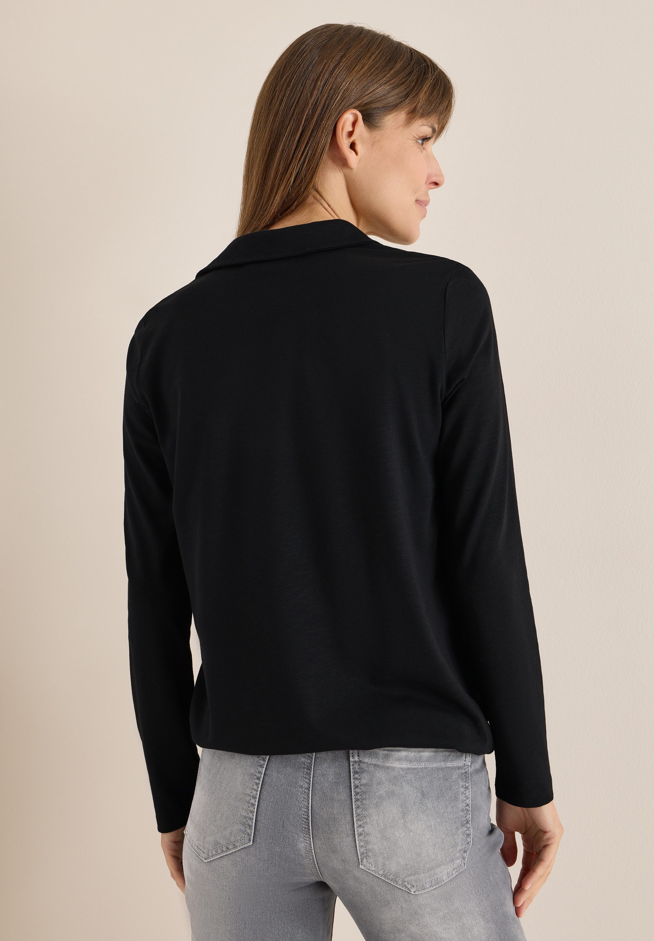 CECIL Langarmshirt mit Elastiksaum günstig online kaufen