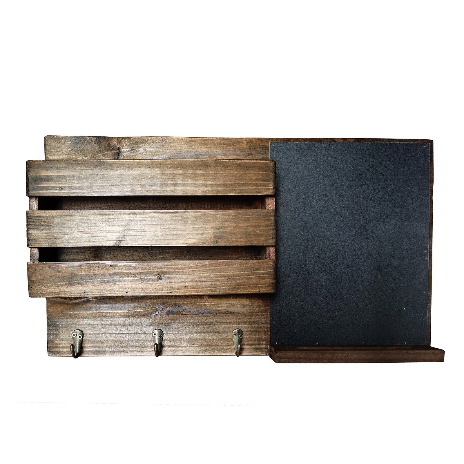 HTI-Living Wandgarderobe Garderobe mit Tafel Lino (Stück, 1 St., 1 Wandtafel), Wandorganizer Tafel Pinnwand Memoboard Hakenleiste Kleiderhaken