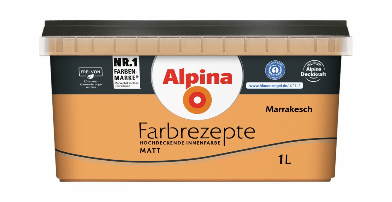 Alpina Wandfarbe Alpina Farbrezepte: einfach lebendig - Rot- & Orangetöne