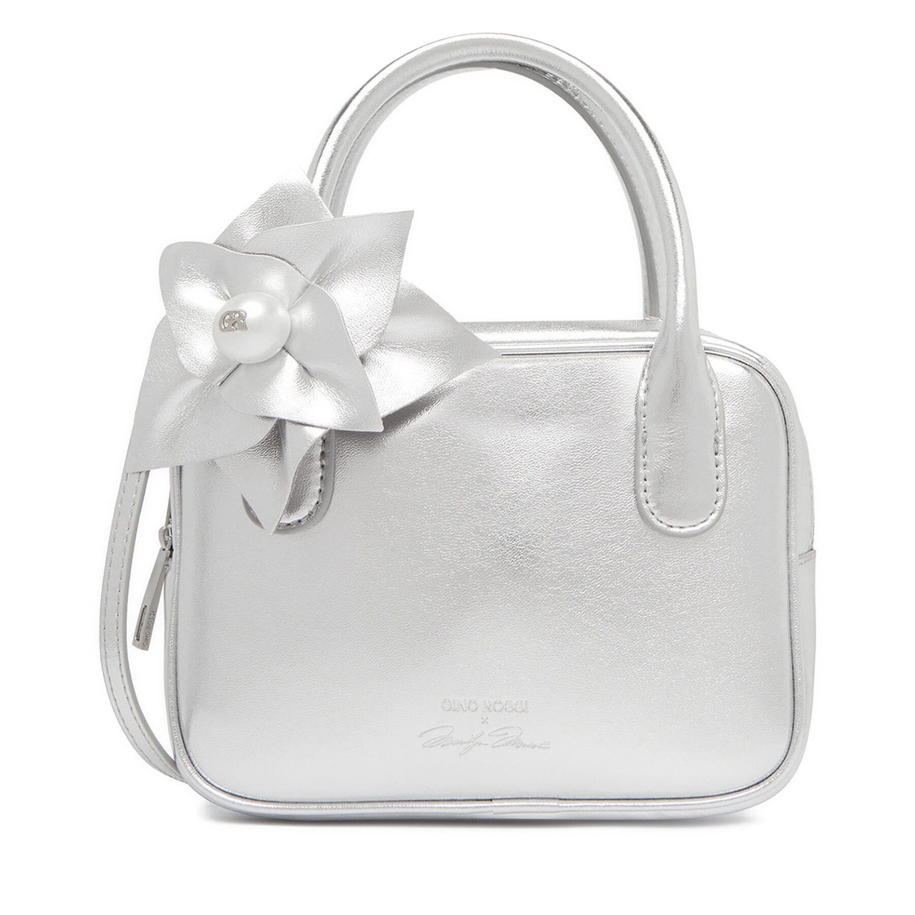 GINO ROSSI Handtasche Gino Rossi Damenhandtasche Silber