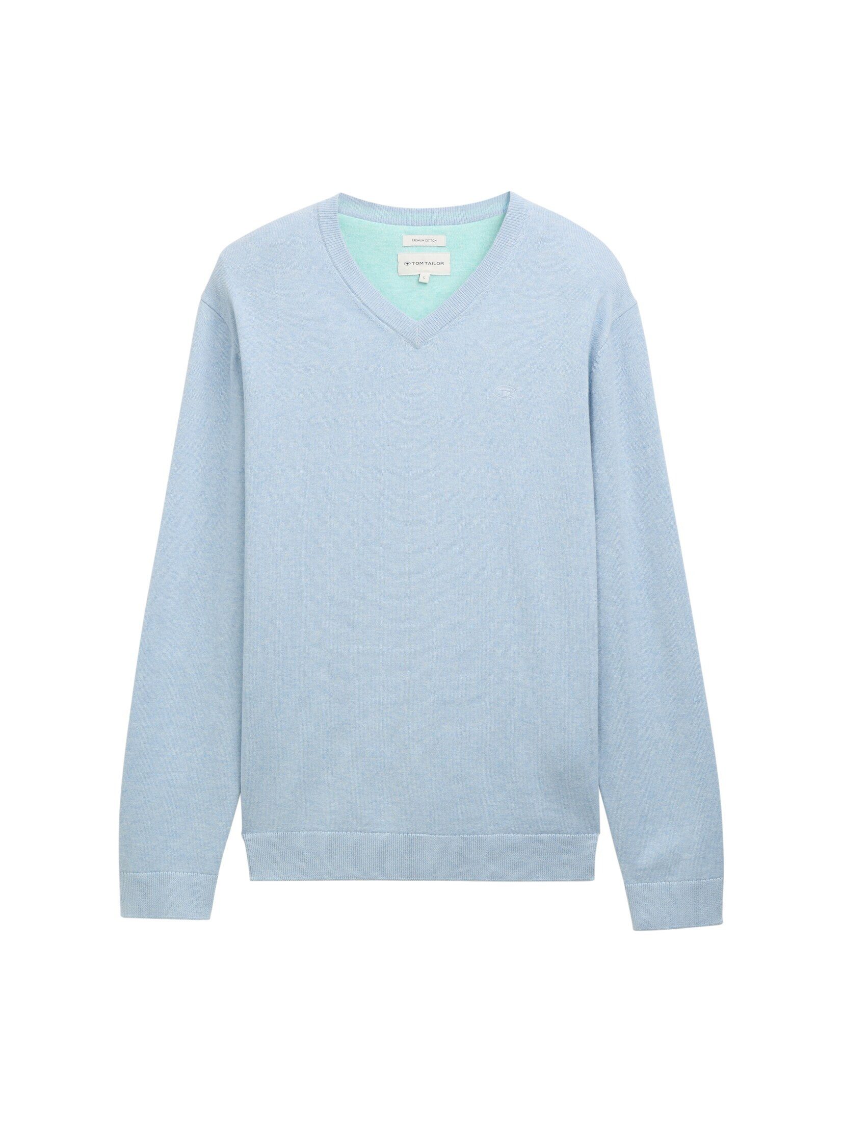 TOM TAILOR Strickpullover Strickpullover mit V-Ausschnitt günstig online kaufen