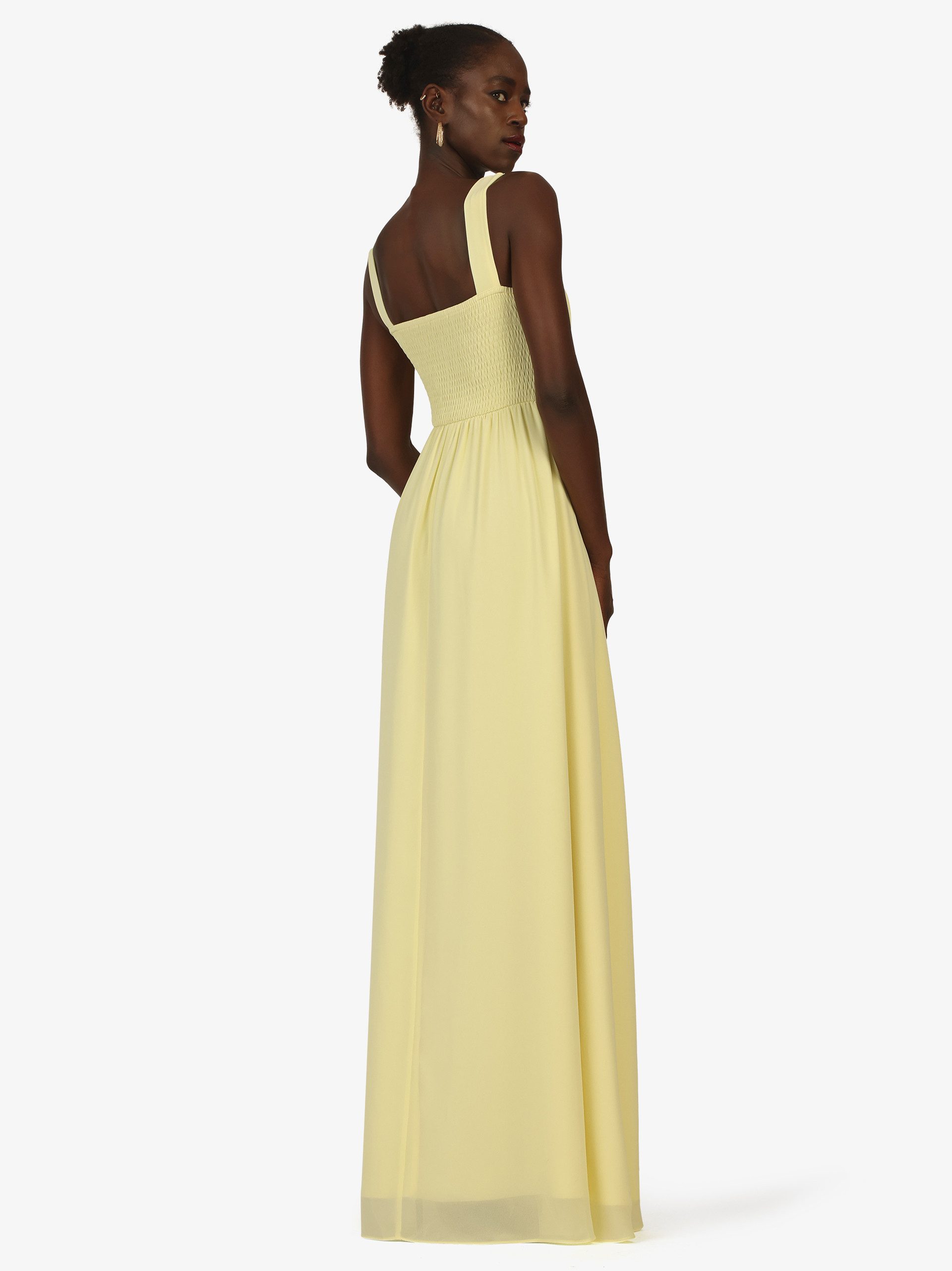 Kraimod Abendkleid mit Drapierung und Beinschlitz