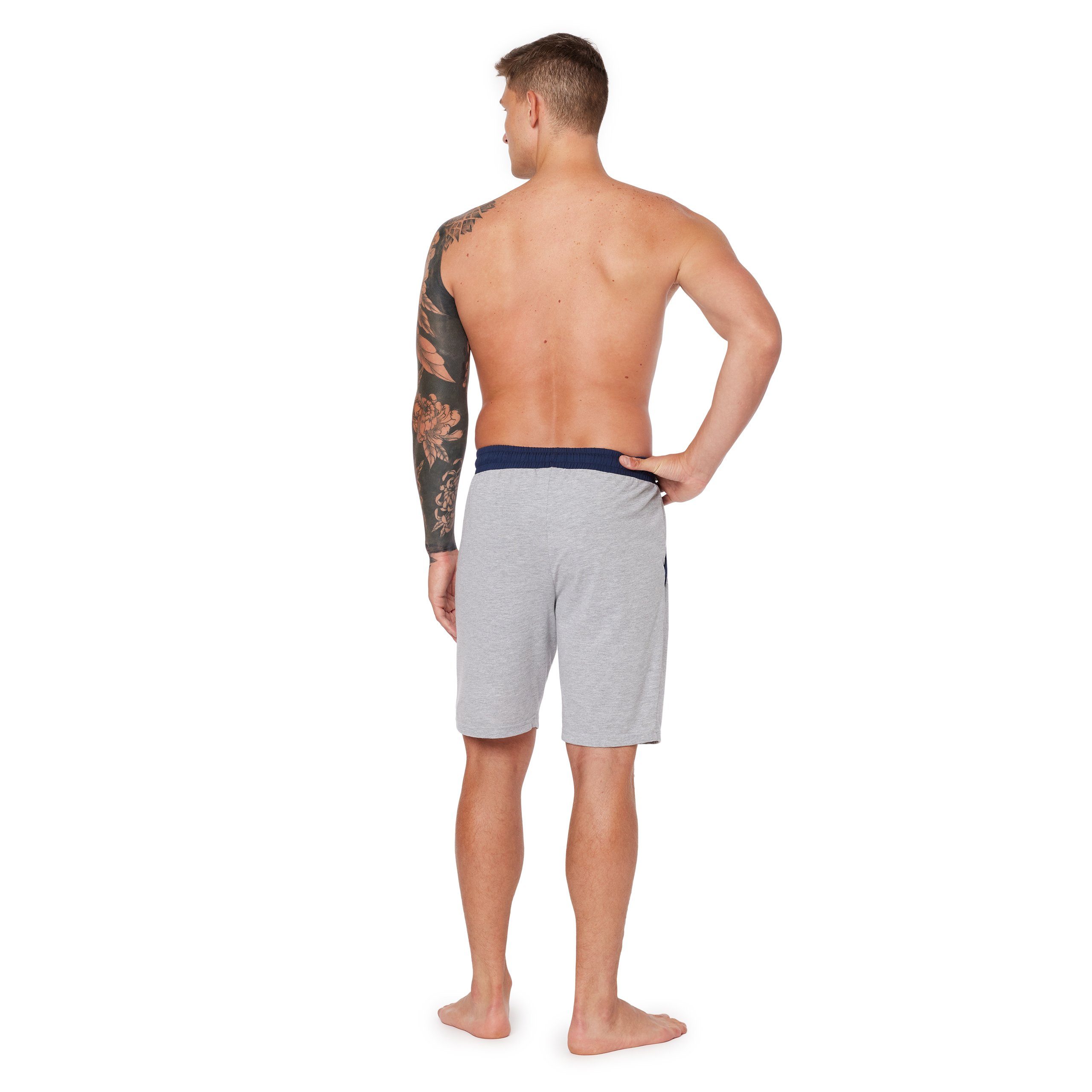 Ladeheid Pyjamashorts Herren Schlafanzughose Kurze Shorts Schlafhose mit Taschen LA40-253 (1-tlg)
