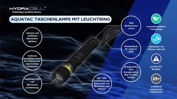 HydraCell LED Taschenlampe HydraCell AquaTac LED Taschenlampe