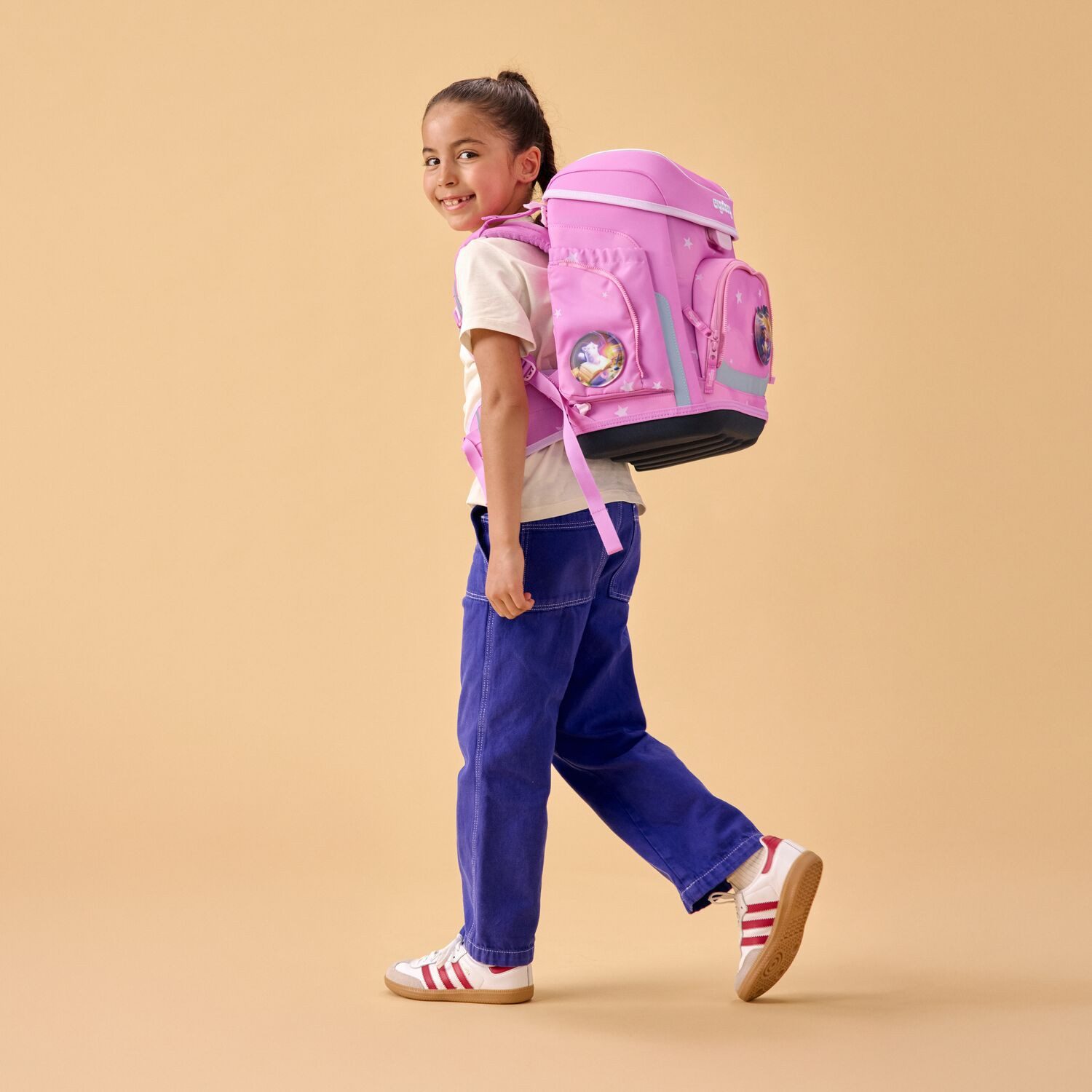 ergobag Schulranzen Schulranzen-Set CUBO WolkenzauBär 5-teilig, 25/26 (5-teilig), ergonomisch, höhenverstellbar, Your-Size-System, ab 1. Klasse – Bild 2 von 5