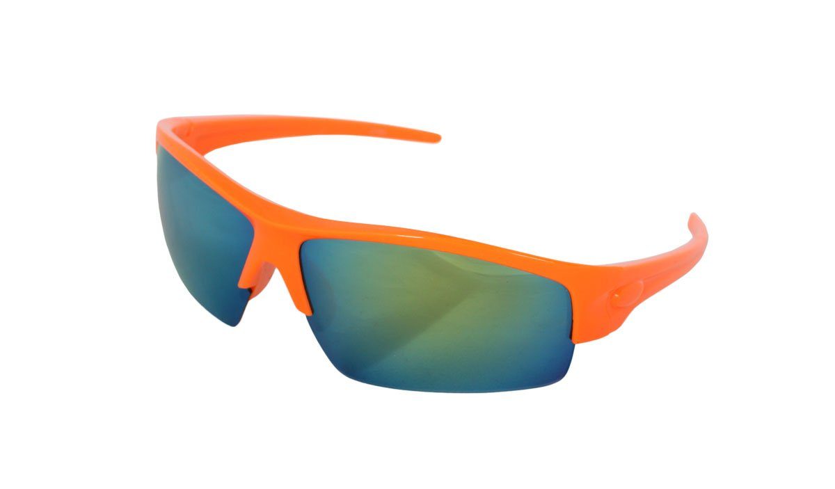 Originelli Party Sonnenbrille Brille Fahrrad Sonia Verspiegelt Onesize Sonnenbrille Biker orange