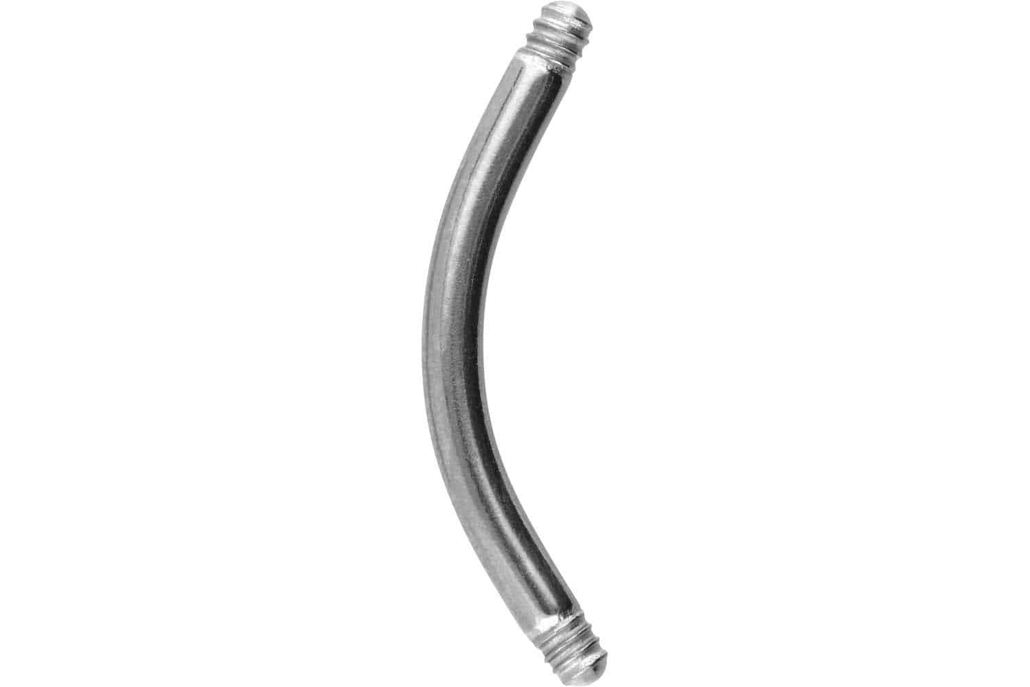 PIERCINGLINE Bauchnabelpiercing Chirurgenstahl Banane ohne Kugeln (Bananen, 1-tlg)