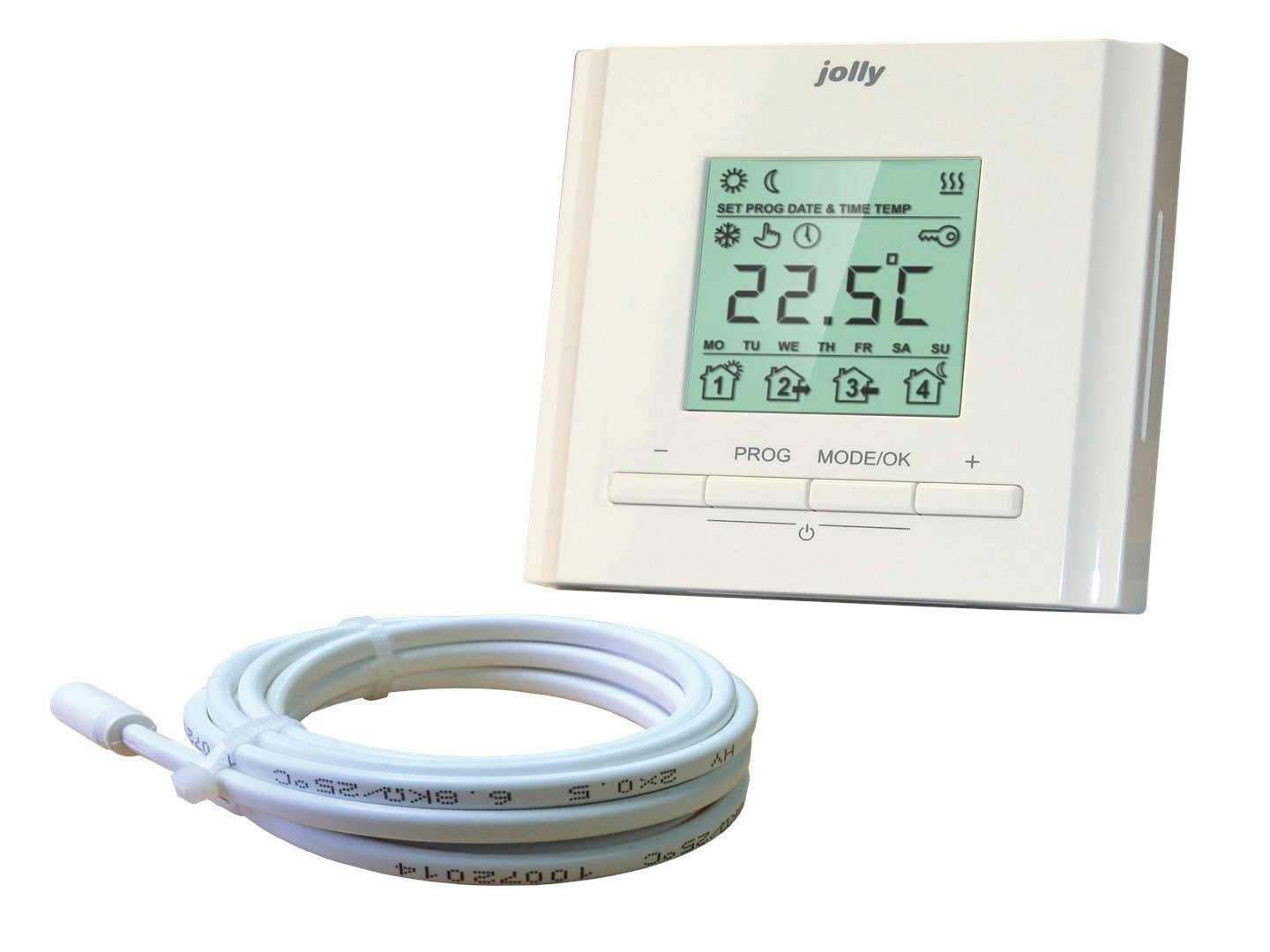 bella jolly Raumthermostat Elektroheat comfort, elektronisch, (2-St), für Fußbodenheizungen