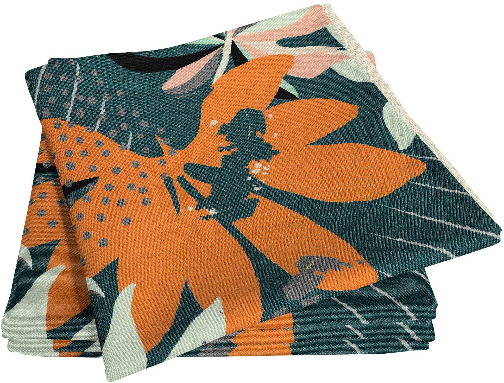 Adam Stoffserviette Jungle, (4 St), GOTS organic,zertifiziert durch CERES 0242Made in Germany