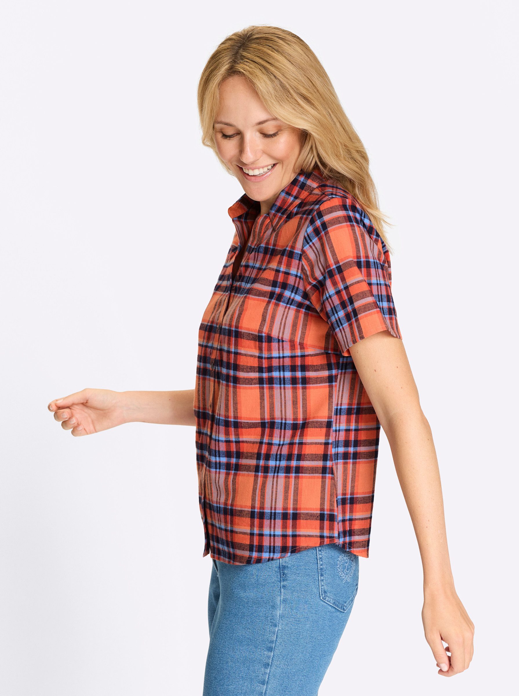 Sieh an! Klassische Bluse Karo-Bluse