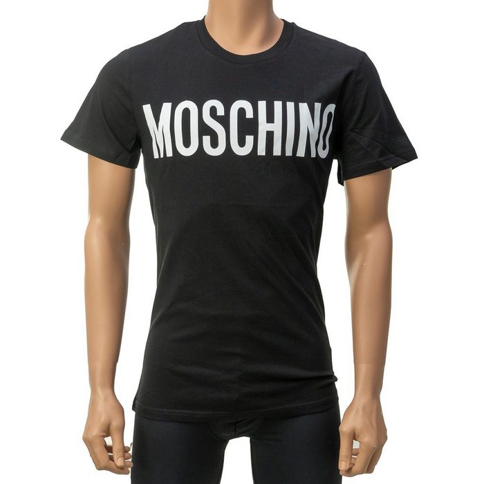 Moschino T-Shirt Unifarben mit Frontprint