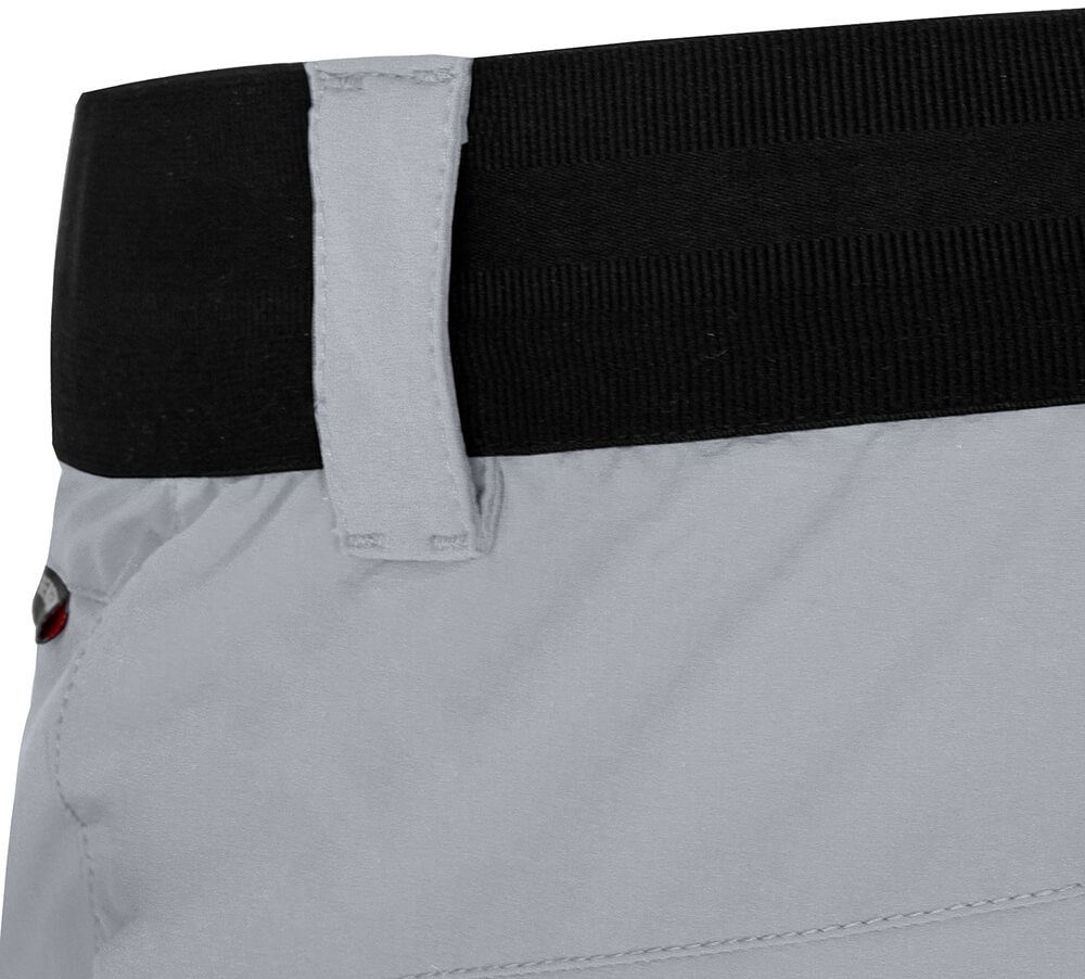 Bergson Outdoorhose VIDAA COMFORT Capri Damen 3/4 Wanderhose, leicht, strapazierfähig, Normalgrößen, hellgrau