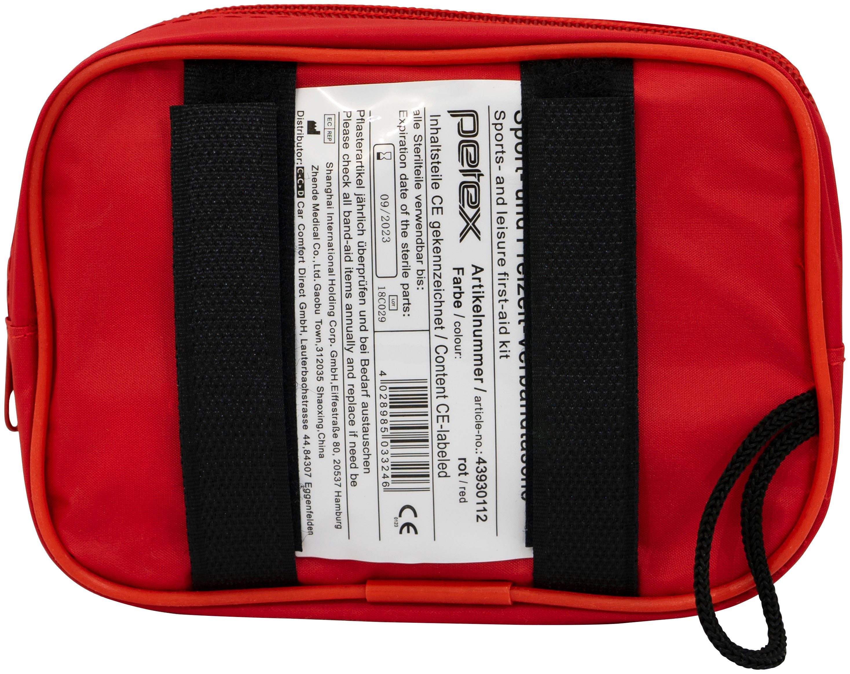 Petex KFZ-Verbandtasche, Sport- und Freizeit Verbandtasche, Tasche aus  Nylon-Gewebe inklusive Klett zur einfachen Befestigung