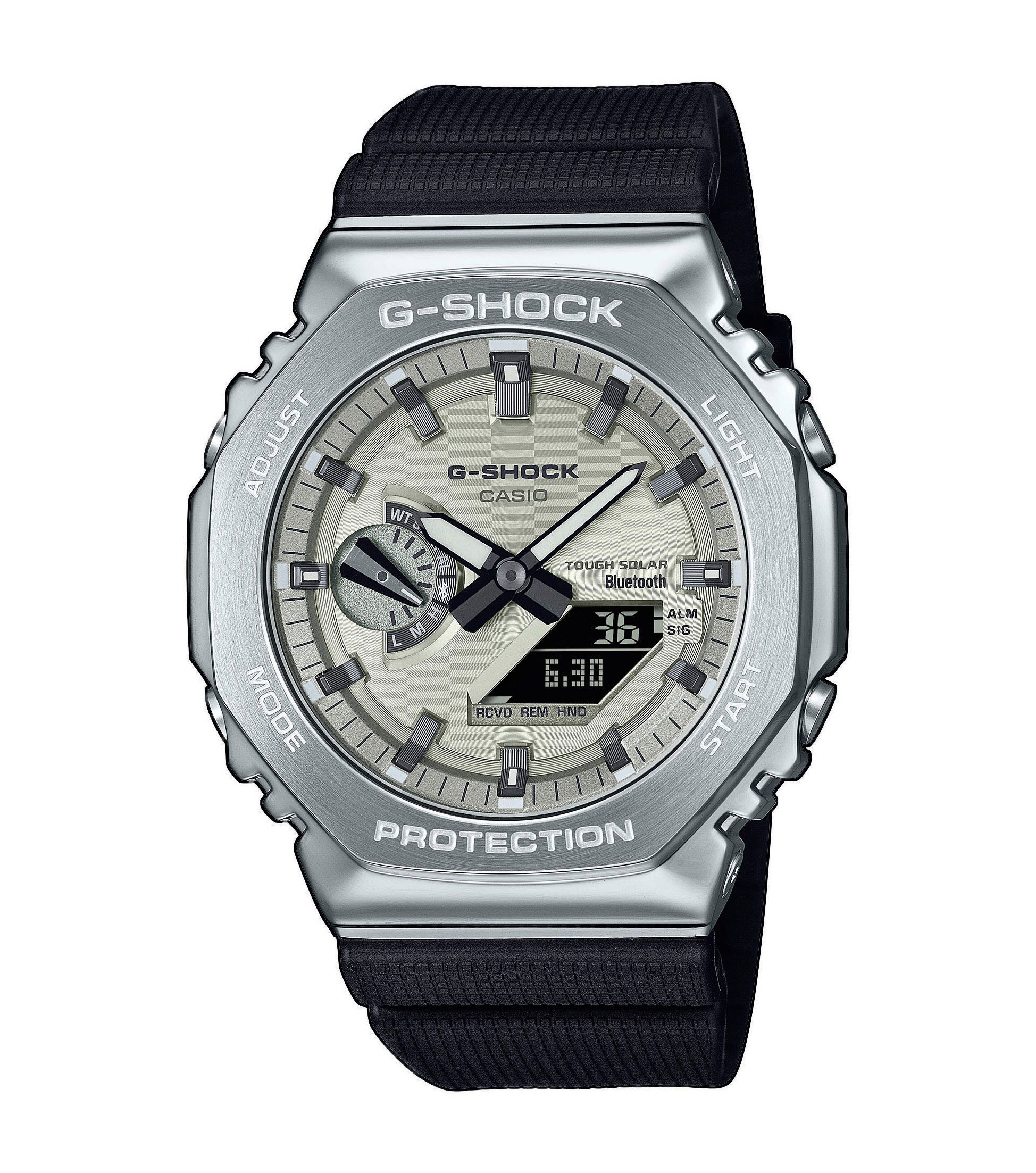 CASIO G-SHOCK Smartwatch, Armbanduhr, Herren,Bluetooth, Solarbetrieb, Flight Log Memory