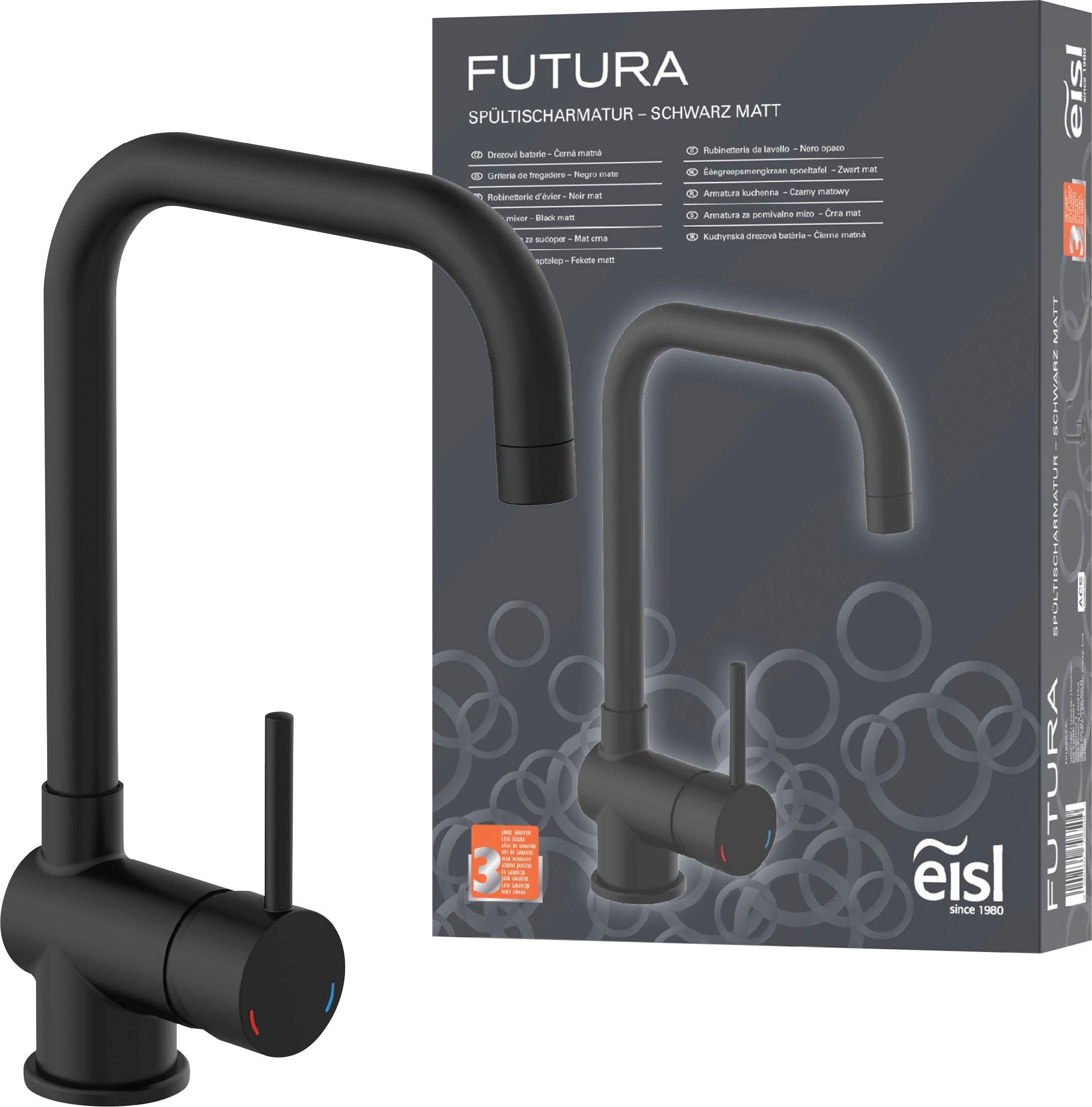 Eisl Spültischarmatur Futura energiesparende Cold-Start-Funkt., 360° günstig online kaufen