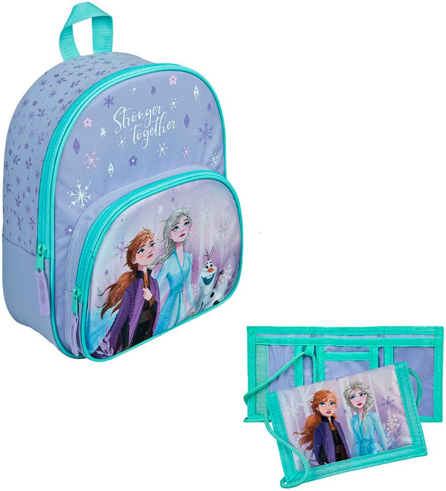 UNDERCOVER Kinderrucksack Frozen (Set, 2-tlg), inklusive Geldbeutel