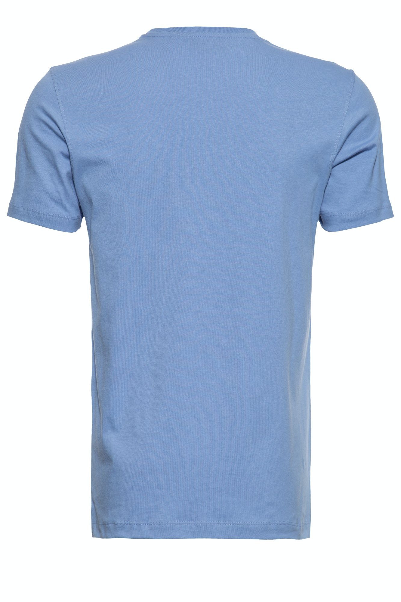 Way of Glory T-Shirt mit hellblau V-Ausschnitt