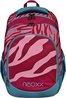 neoxx Schulrucksack Fly, Berry Vibes, aus recycelten PET-Flaschen