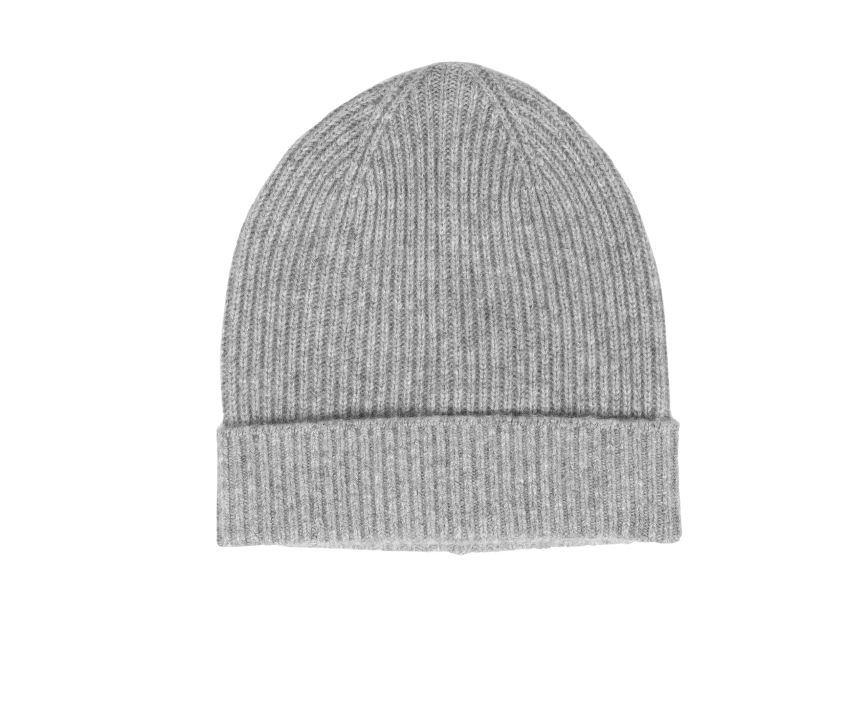 Zwillingsherz Strickmütze Zwillingsherz Damen Mütze Beanie aus 100 % Kaschmir Breiter Umschlag