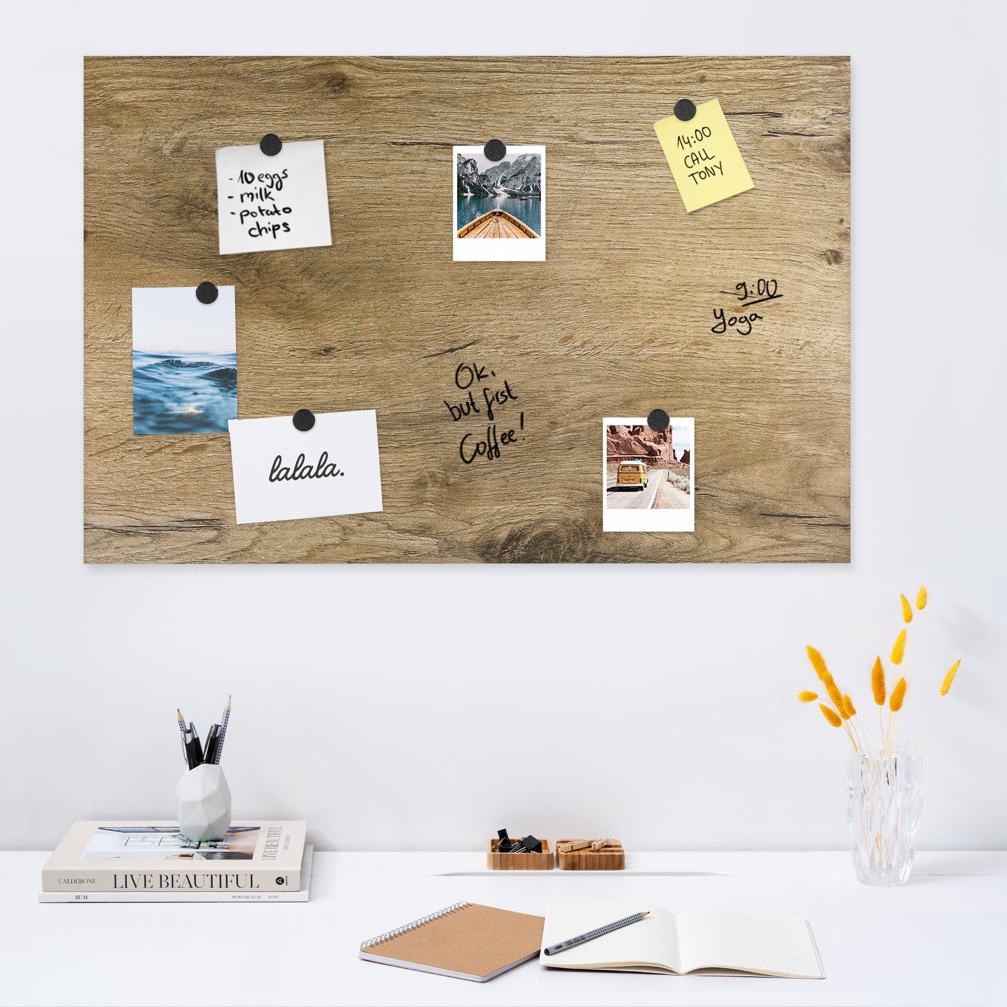 Navaris Tafel Magnetpinnwand Memoboard - 60x40 günstig online kaufen
