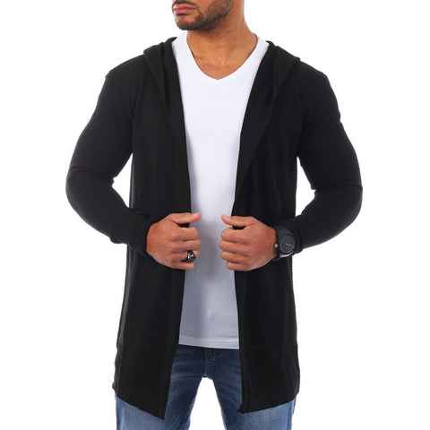 CARISMA Cardigan Herren leichte Herren Feinstrick Weste Strickjacke lange Passform 7717 in Unifarbe