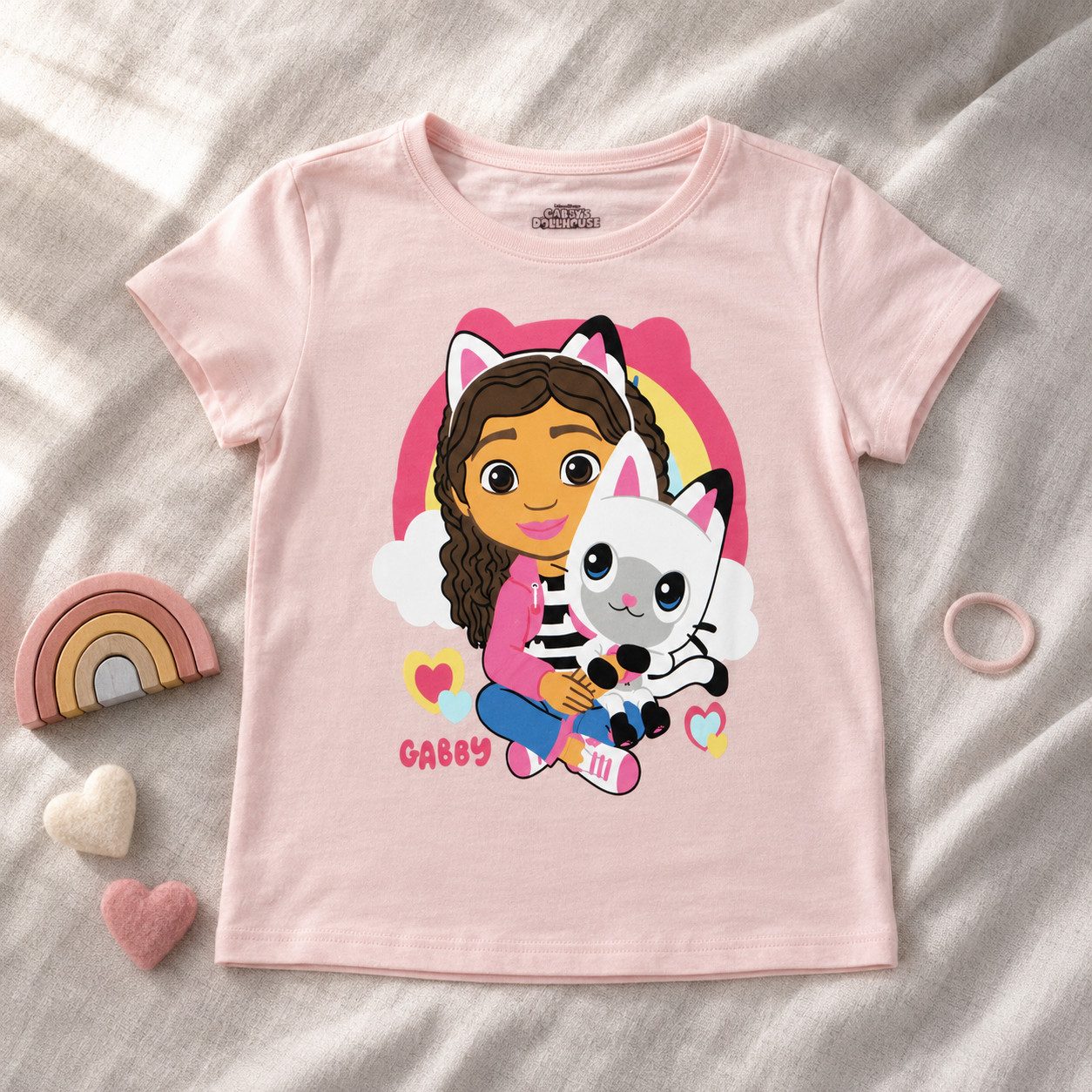 Gabby's Dollhouse Print-Shirt Gabbys Dollhouse Mädchen Kinder T-Shirt Shirt 100% Baumwolle 100% Baumwolle, Gr. 92 bis 128