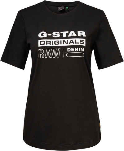 G-Star RAW T-Shirt »Originals label regular« mit Frontdruck