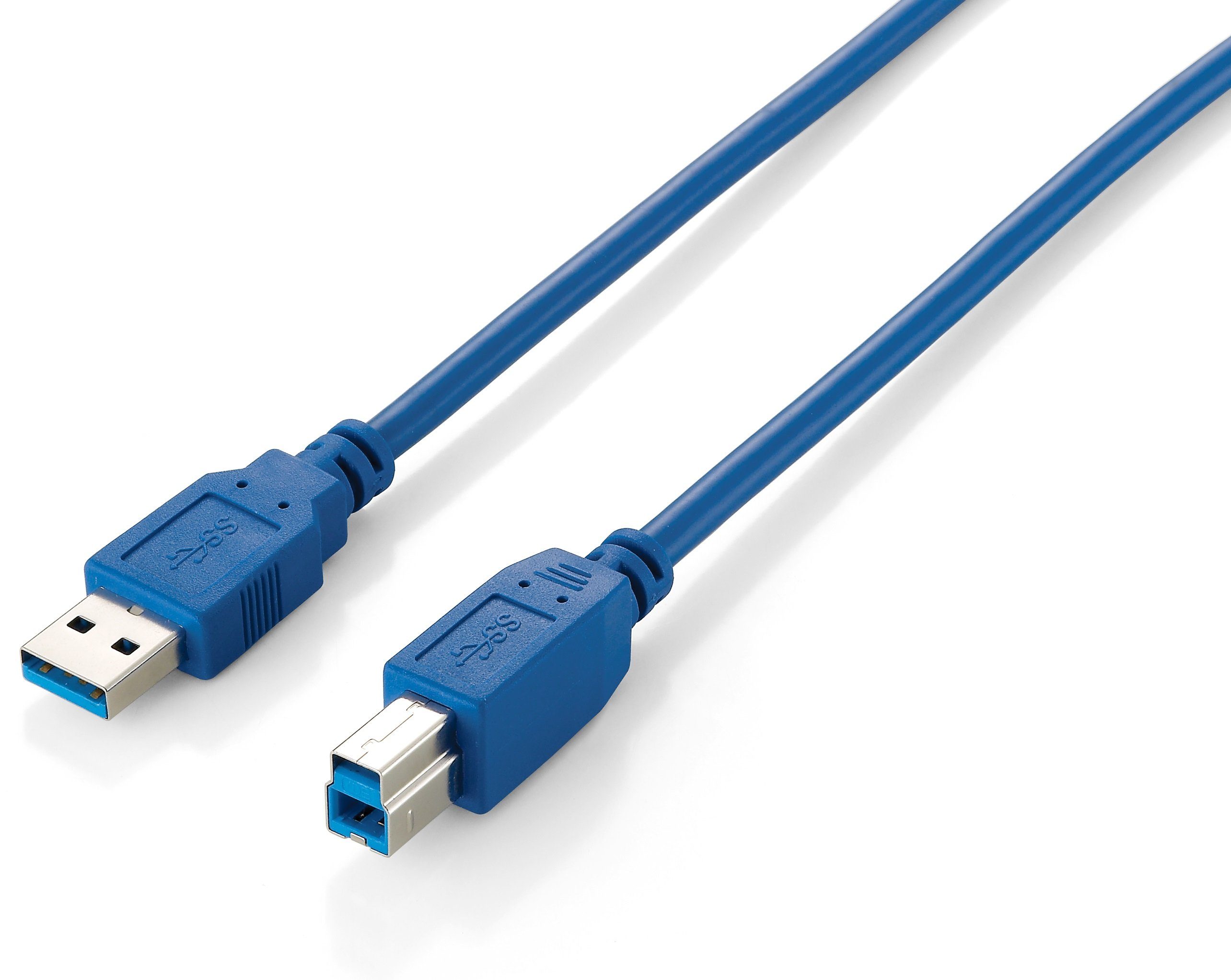 Equip Klemmen Equip USB Kabel 3.0 A-B St/St 3.0m blau Polybeutel