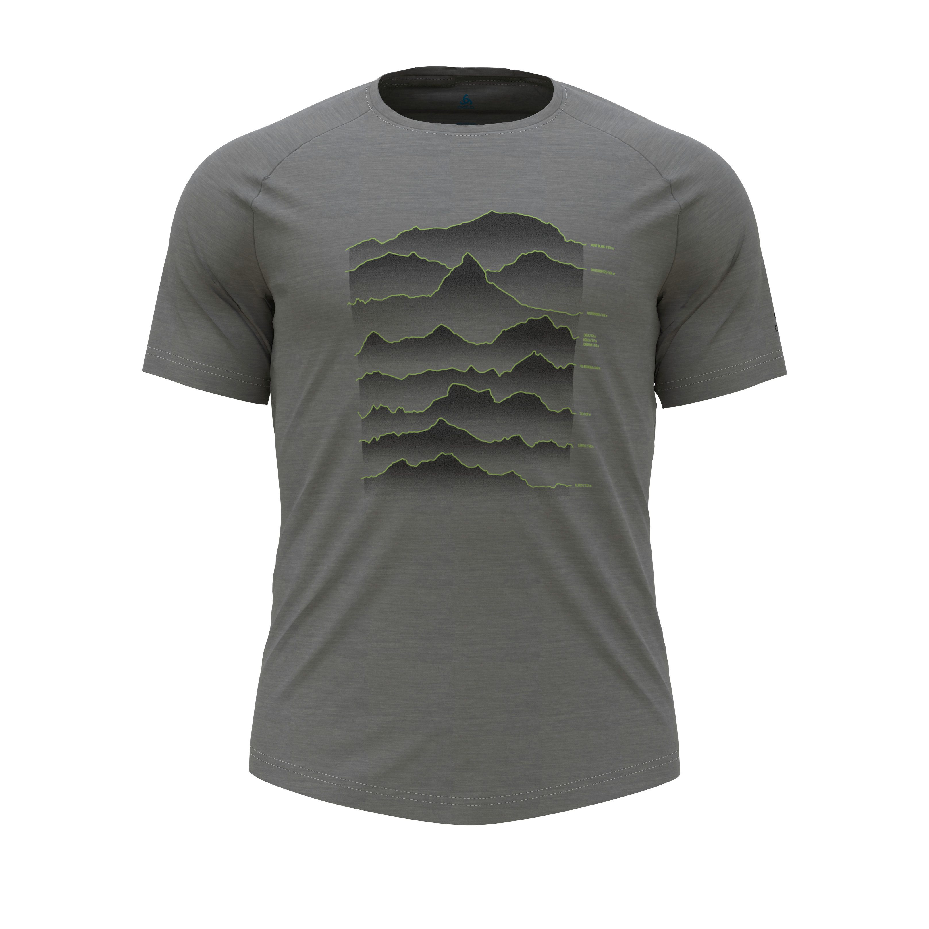 Odlo T-Shirt Odlo Herren T-Shirt Ascent Performance Crew Neck s/s Shirt 551262
