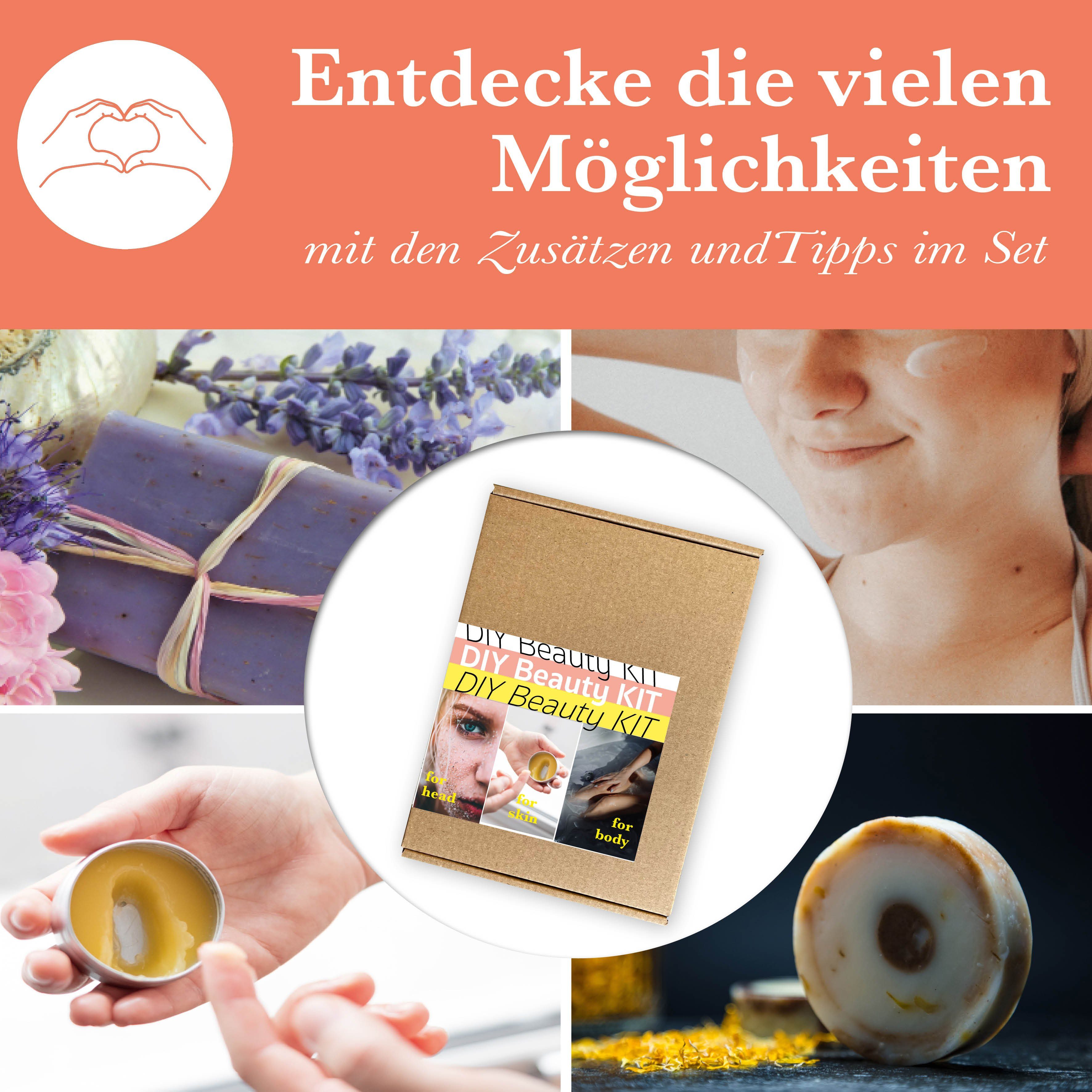 spreetherm Pflege-Geschenkset DIY Beauty Set - 20 Teile für Seife, Gesichtspflege, Lipgloss & Co. - DIY KIT -, - Bekannt aus Social Media