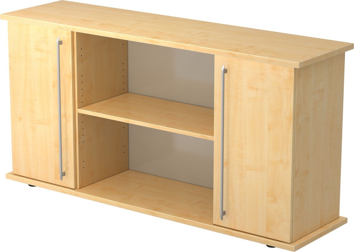HAMMERBACHER Aktenschrank Sideboard SB 2OH 2 Türen BxTxH 166,1x44,8x84cm Griff RE Ahorn/Ahorn
