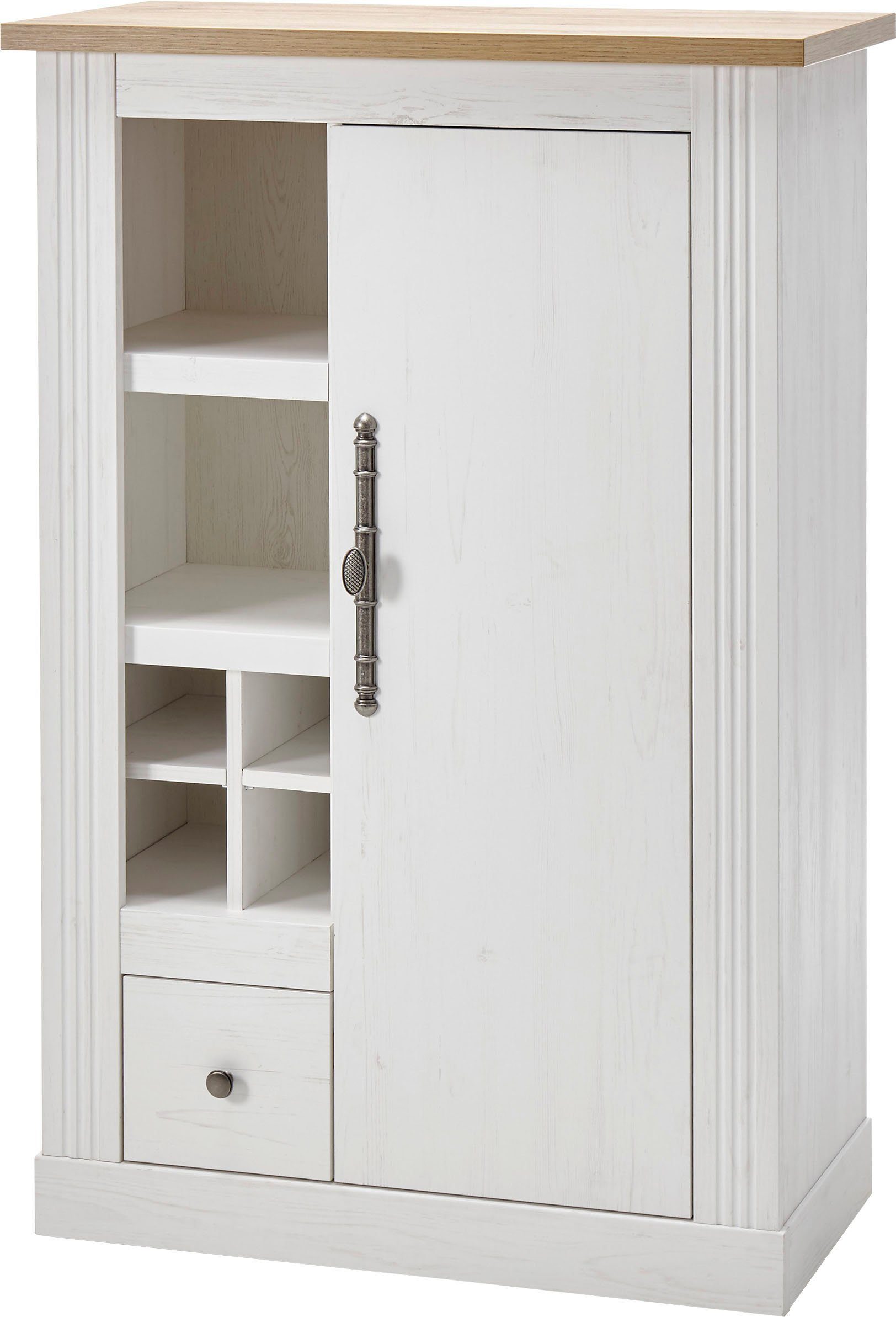 OTTO home Kommode Westminster, Schrank im Landhausstil, Wohnzimmerschrank, Mehrzweckschrank, viel Stauraum, Metallgriffe, in 2 Farben erhältlich