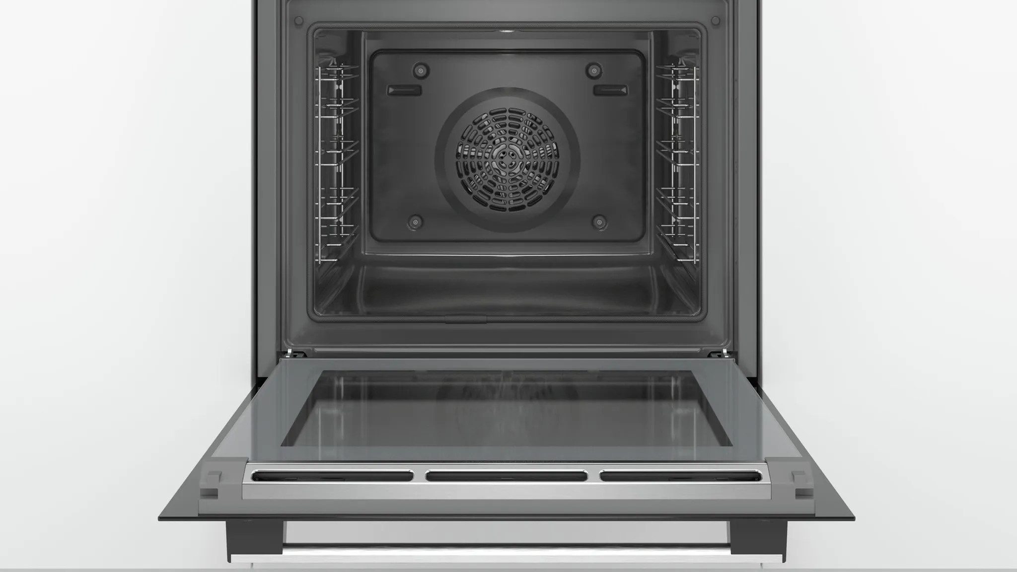 BOSCH Backofen Einbauherd weiß 71 l autark 3D-Heißluft Schnellaufheizung HBA534BW3