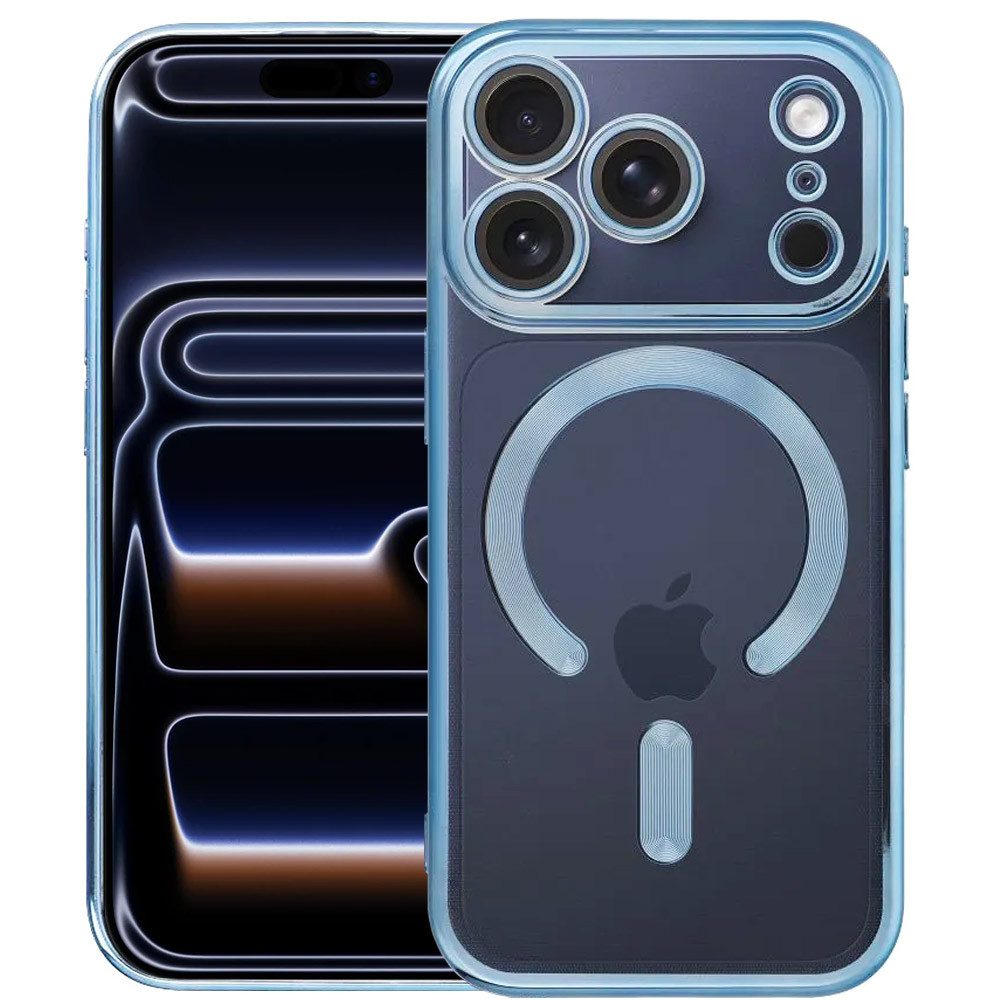 FITSU Handyhülle Handyhülle für iPhone 17 Pro Max mit Kameraschutz MagSafe kompatibel 6,9 Zoll, Transparente Schutzhülle für iPhone 17 Pro Max mit farbigen Rahmen