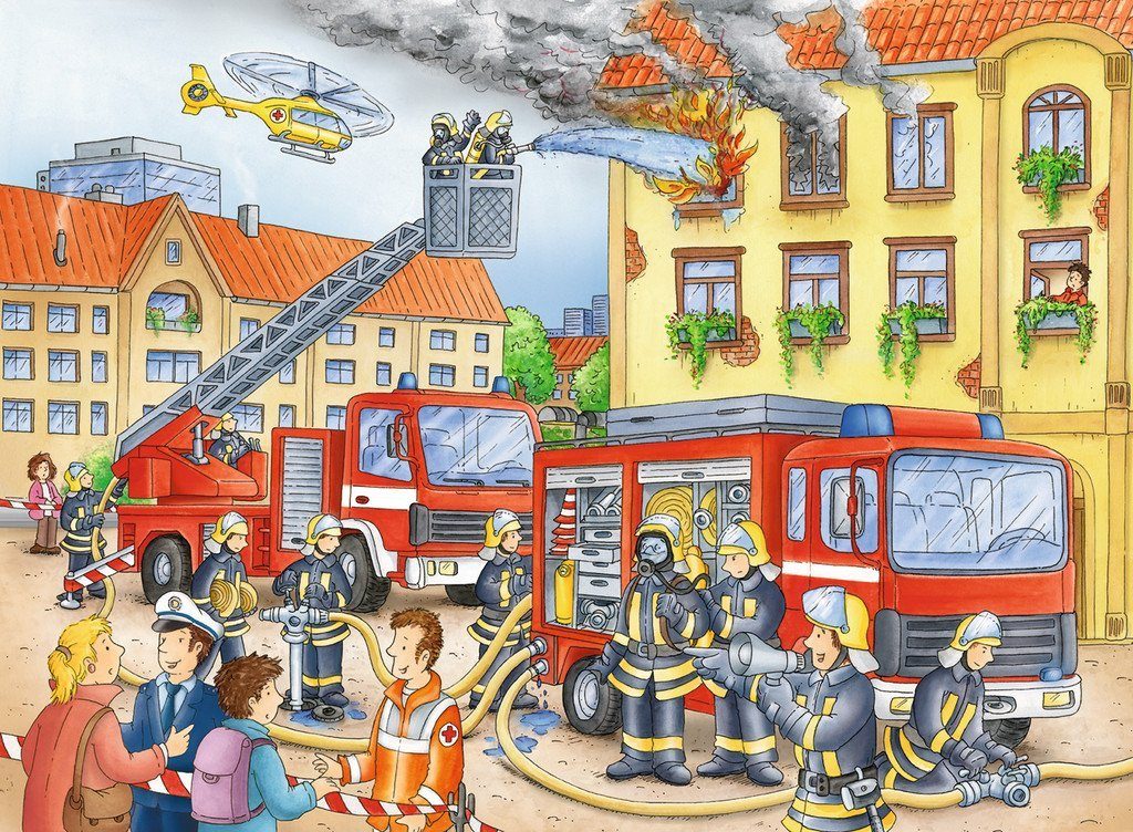 Ravensburger Puzzle 100 Teile Kinder Puzzle XXL Unsere Feuerwehr 10822, 100 günstig online kaufen