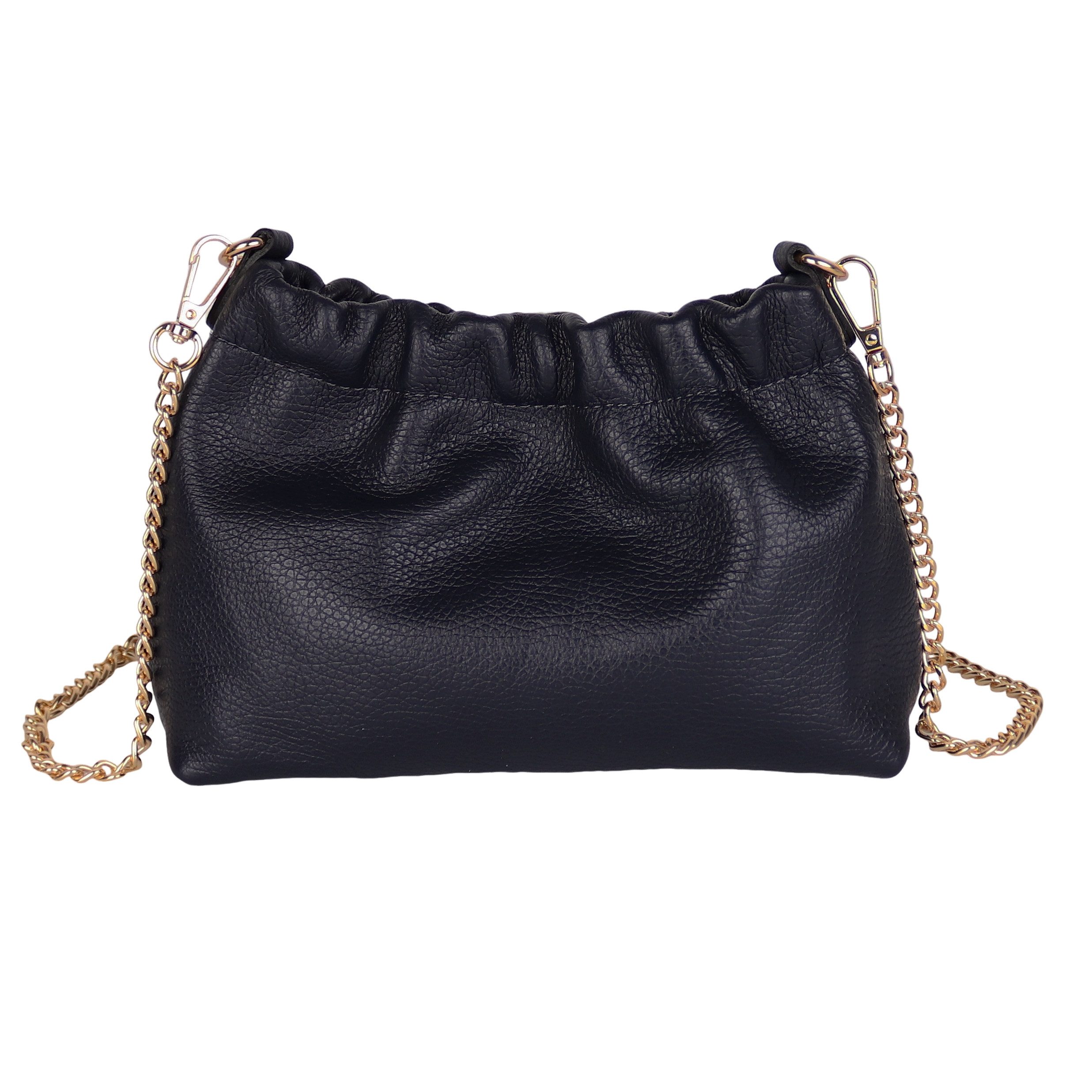 MIRROSI Umhängetasche Damen Crossbody Bag, Echtleder Made In Italy, ca. 25x15x7cm