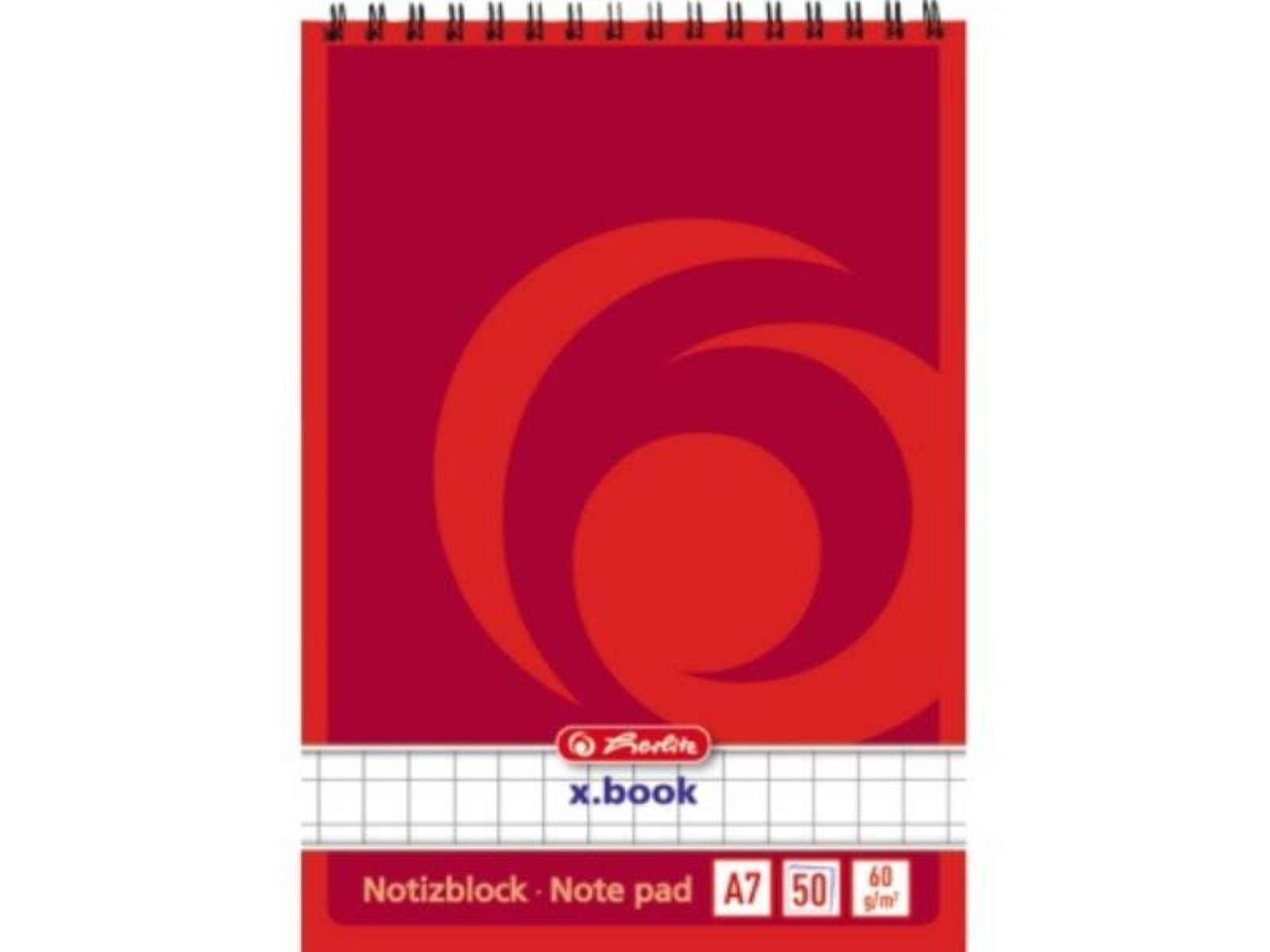 Pelikan Herlitz 50Blatt Notizblock Herlitz 110734 Notizblock A7 Herlitz kariert DIN Notizbl weiß