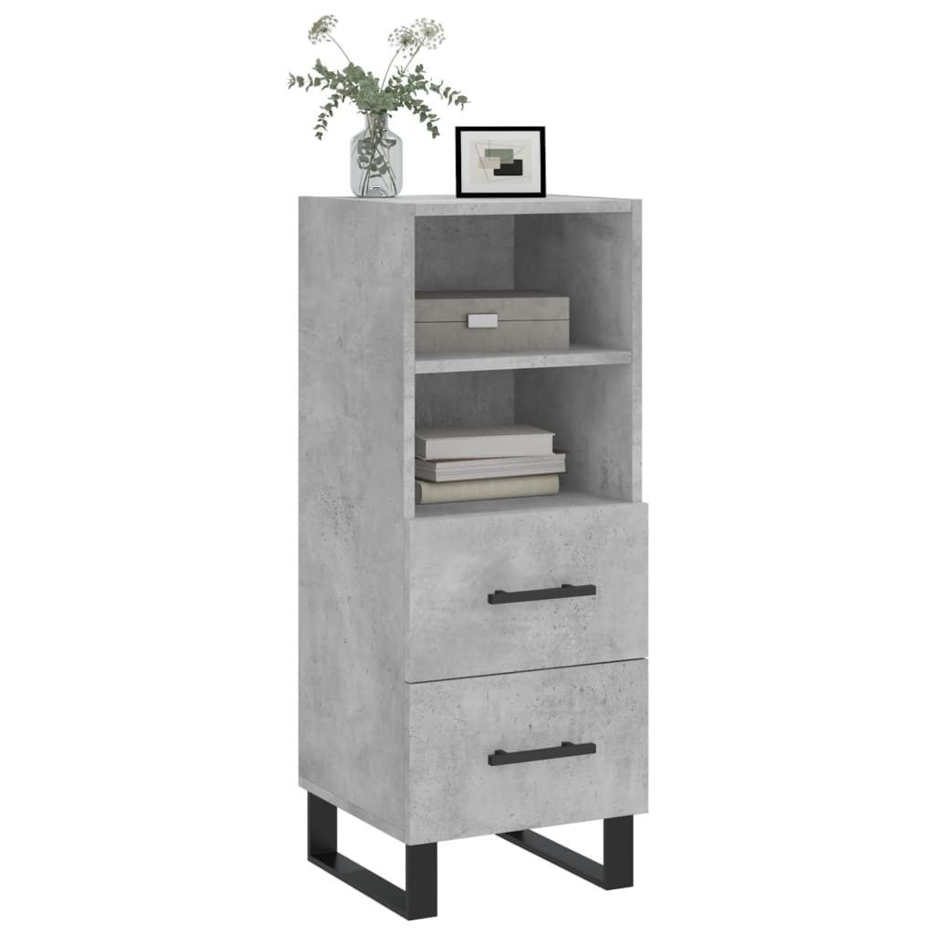 vidaXL Sideboard Sideboard Betongrau 34,5x34x90 cm günstig online kaufen