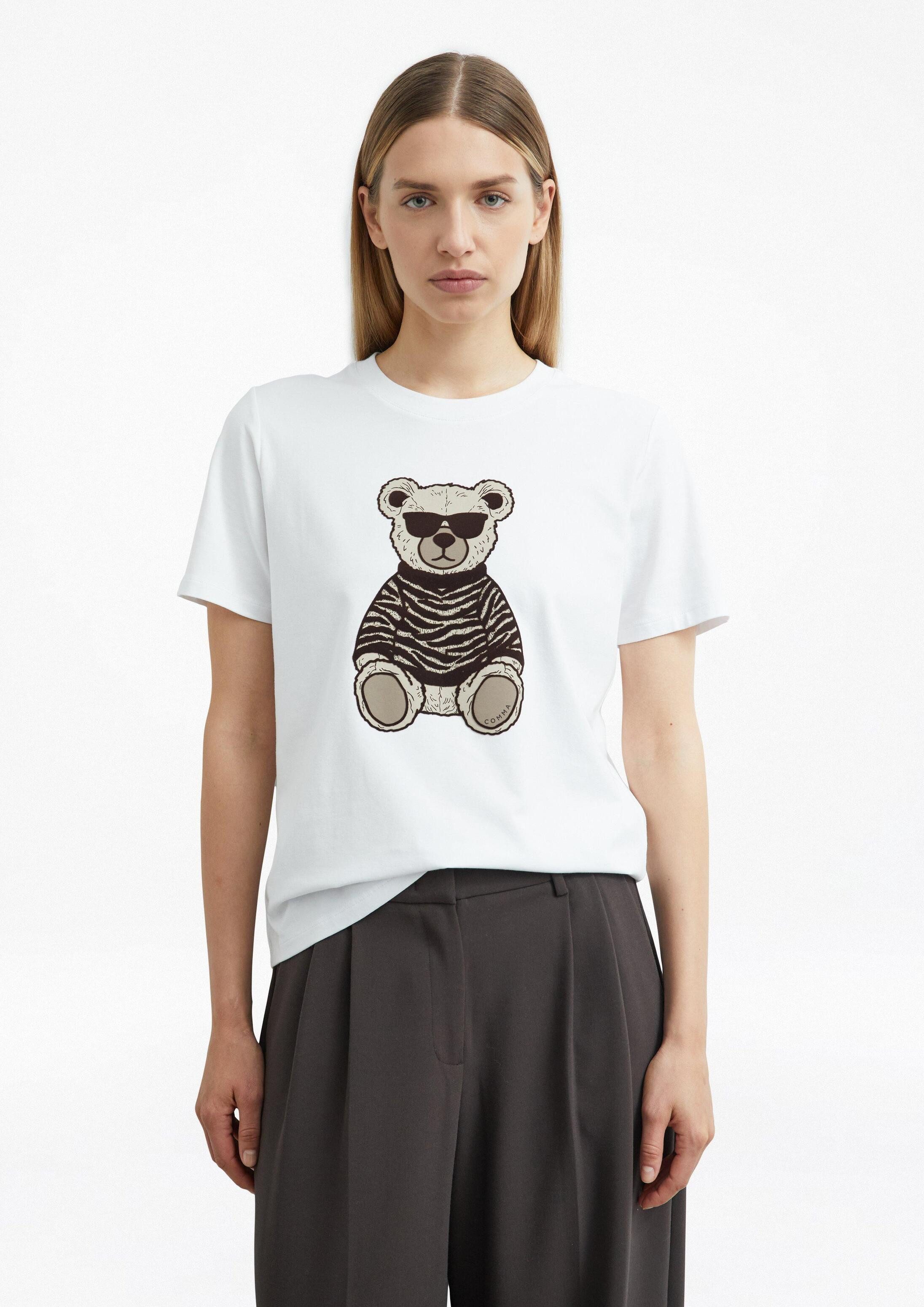comma Kurzarmshirt T-Shirt T-Shirt