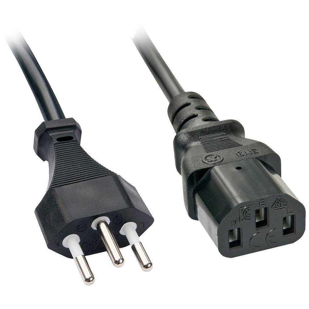 2 Computer-Kabel m Lindy Stromkabel C13-Koppler