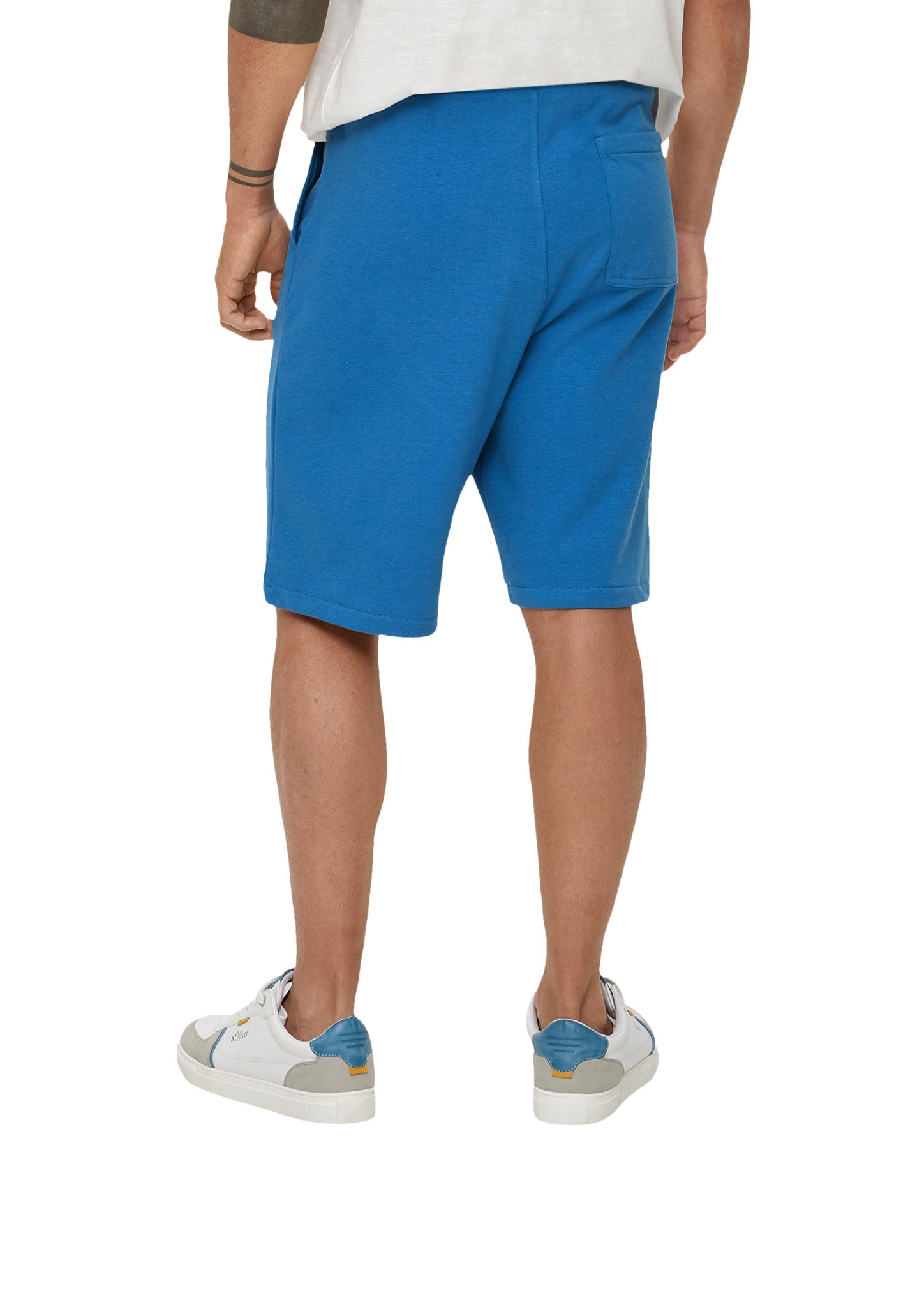 Relaxed: royalblau Bermuda-Jogger Bermudas s.Oliver