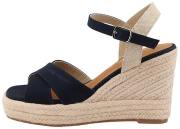 TOM TAILOR Jolanda High-Heel-Sandalette, Sommerschuh, Sandale, Keilabsatz, mit verstellbarem Ristriemchen