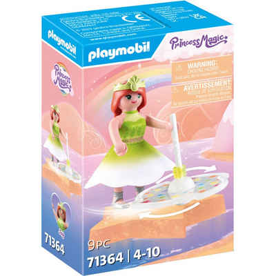 Playmobil® Konstruktionsspielsteine Princess Magic Himmlischer Regenbogenkreisel mit Prinzessin
