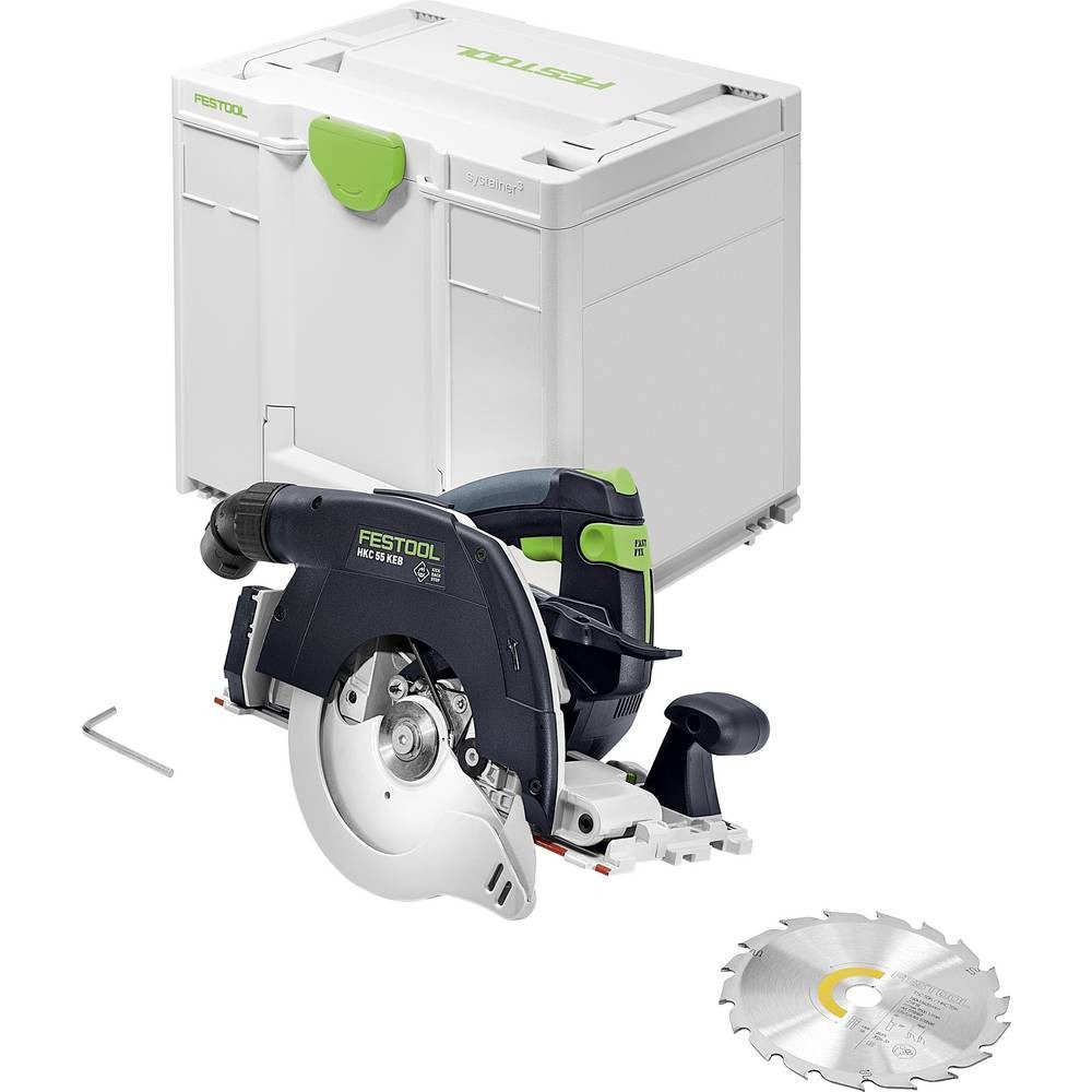 FESTOOL Akku-Handkreissäge HKC 55 KEB-Basic Akku-Handkreissäge Schnitttiefe max. (90) 55 mm 18 V